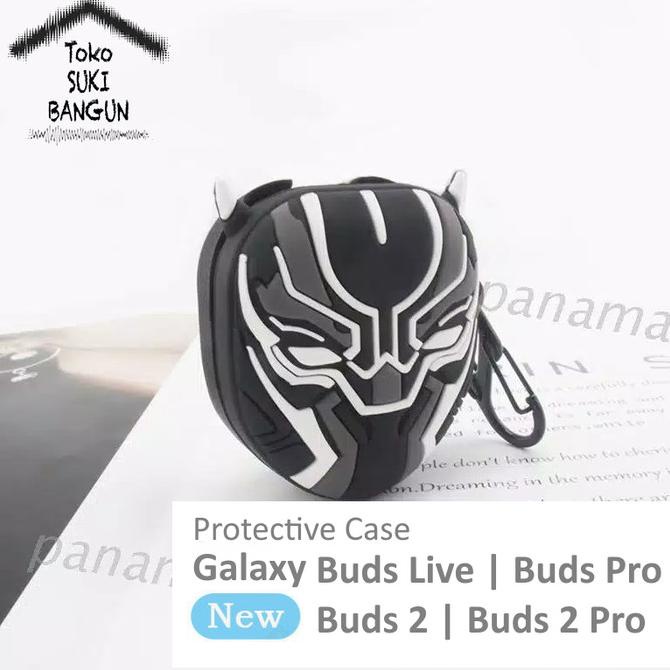 Casing Galaxy Buds2 / Live / Pro / Buds 2 Case BLACK PANTHER BLC-012