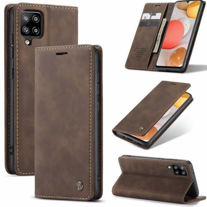 Flip Case Samsung A12 / M12 Original CASEME Leather Wallet Casing