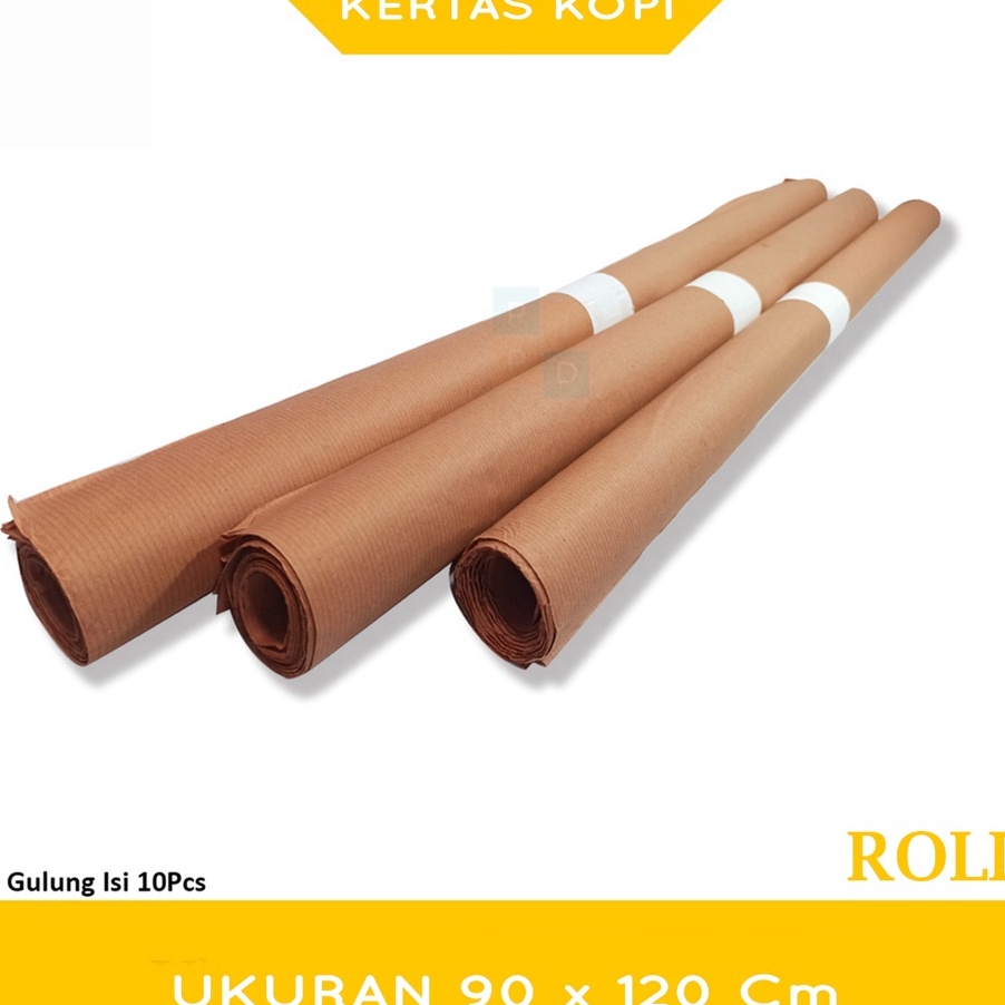 

(PS☛/S♪) Kertas Kopi Warna Coklat - 32 Gsm - Roll - 10 Lembar- pasti.dikiriim.!