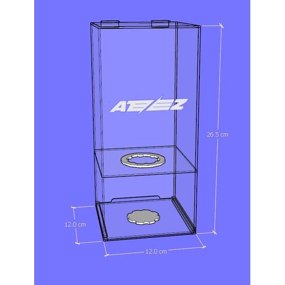 Terlaris Lightstick Ateez Versi 2 / Box Lightstick Ateez Versi 2 / Rak Lightstick Akrilik Ateez Vers