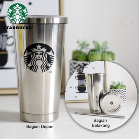 Tumbler Mug + Sedotan Stainless 917 500Ml