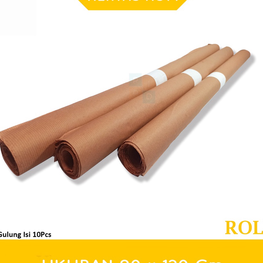 

(L-K㊖Lご) Kertas Kopi Warna Coklat - 32 Gsm - Roll - 10 Lembar /berkualitas.!