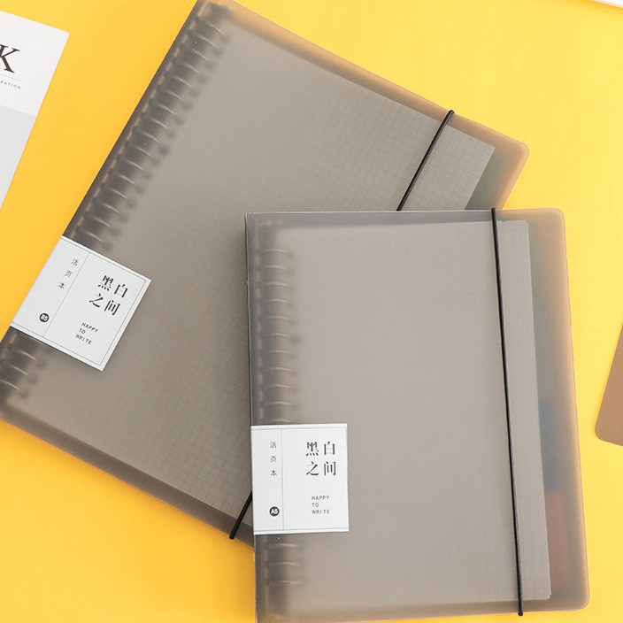 

(O0ご/K✮] Binder A5/B5 Polos Bening Plastik Tebal Include Kertas dan Pembatas/ berkualiitas..!