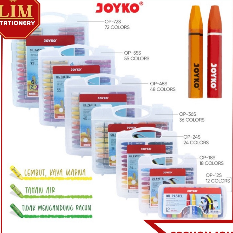 

(» Q➲RT] Crayon Warna Joyko / Oil Pastel Series (Box)- paling.laris.!