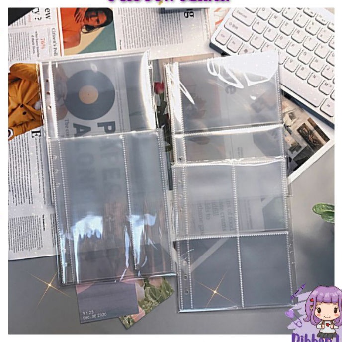 

(NP»/M❣> Sleeve A5 (10 lembar) 6-Ring Double Side 2 Sisi Binder Diary Notebook- viral.!