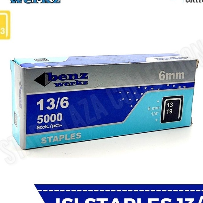 

(O-Vご♫15] Isi Staples Manual / Staples Tembak Guntacker Merek RAPID RAPIDE / BENZ WERKZ Original Uk. 13/6mm (6mm) - untuk Pengerjaan Jok Motor, Jok Mobil, Sofa, Funiture, Kayu/ super.keren.!!