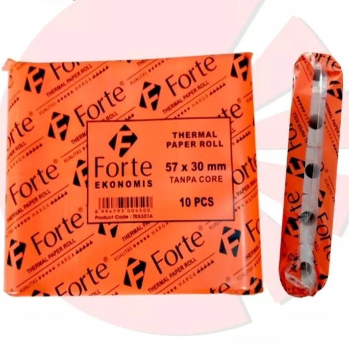

(♫-PJI✪> Kertas Thermal Forte 57x30 / 58x30 (10 Roll) Economies kertas struk kasir Edc / pasti.dikirim.!