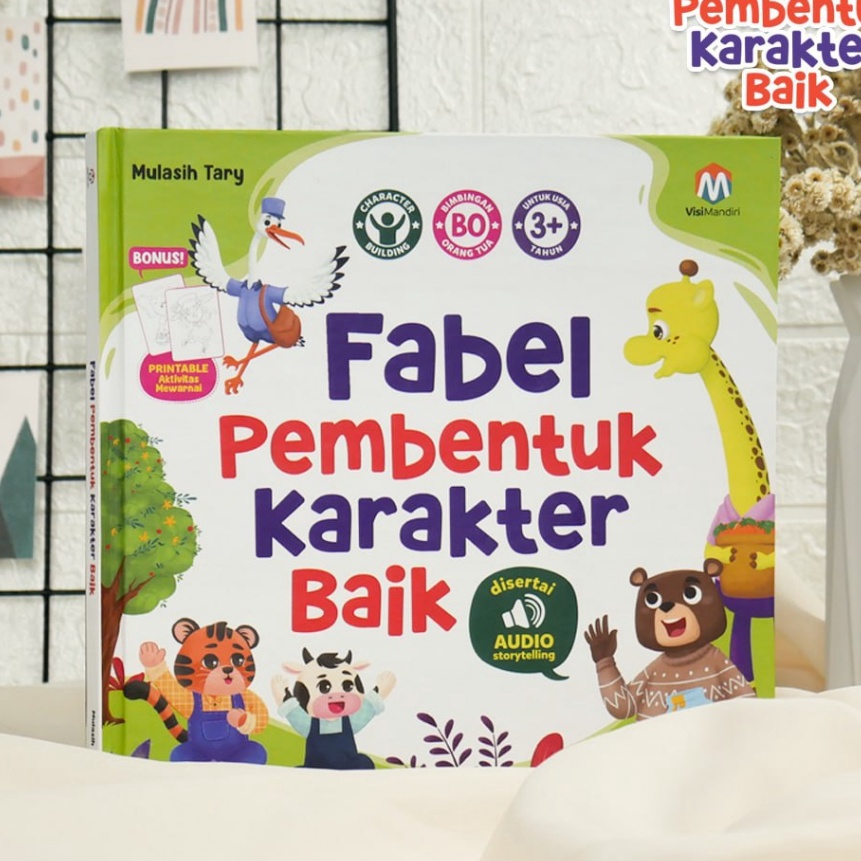 (B❤W✮-O] [Ready Stock] Fabel Pembentuk Karakter Baik Buku Cerita Anak / Soft cover dan Hard cover / 
