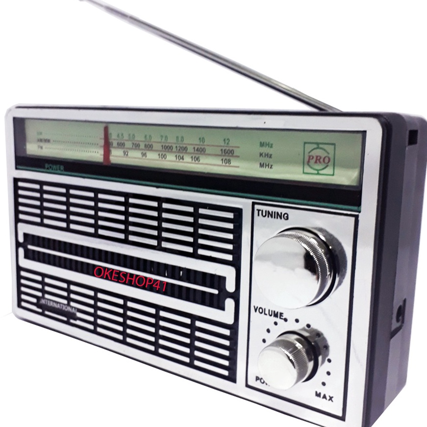 [13-UごP»] Radio International F-4250 Radio Portable Am Fm Jadul Klasik /berrkualitas..!