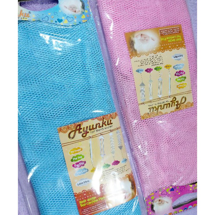 Super Promo 1 Pcs Kain Ayun Jaring + kelambu Ayunan Baby AYUNKU murah Tanpa PER.