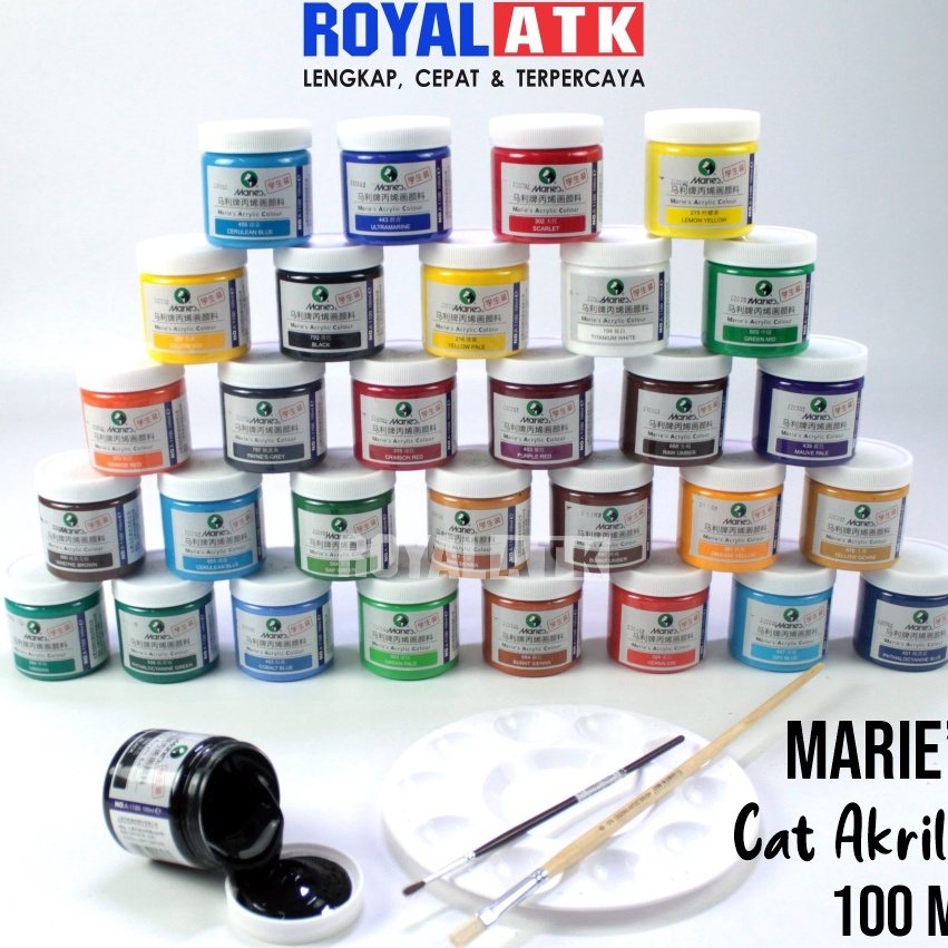 

(Q-I➸◆11> Maries Acrylic Paint / Cat Akrilik Maries 100ml/ banyak diiminati..