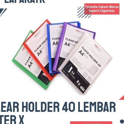 

(W-L☀♪X) INTERX CLEAR HOLDER A4 40 LEMBAR INTER X/ viraal..