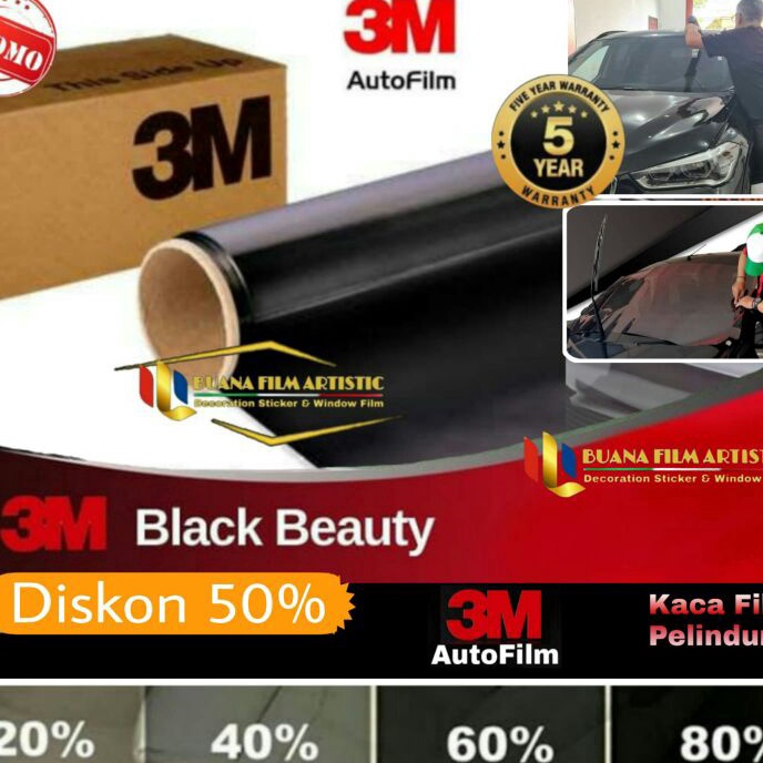 (☆ A»2K] Kaca film 3M/kaca film mobil 3M/Black Beauty/kaca film hitam/Promo kaca film 3M type black beauty- langsung.kiriim..