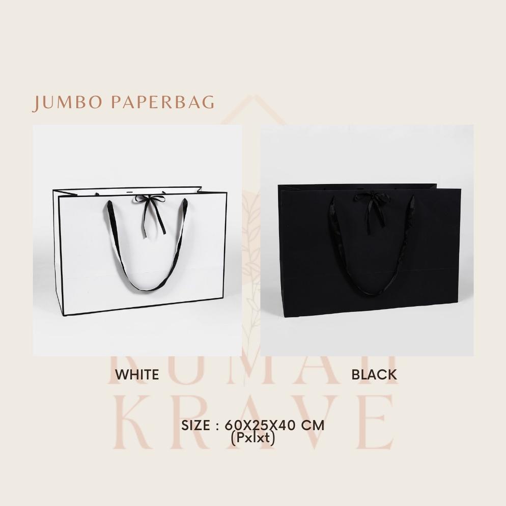 

Promo Rumah Krave - Paperbag Jumbo Hitam Putih 60X25X40 Paper Bag Mls34