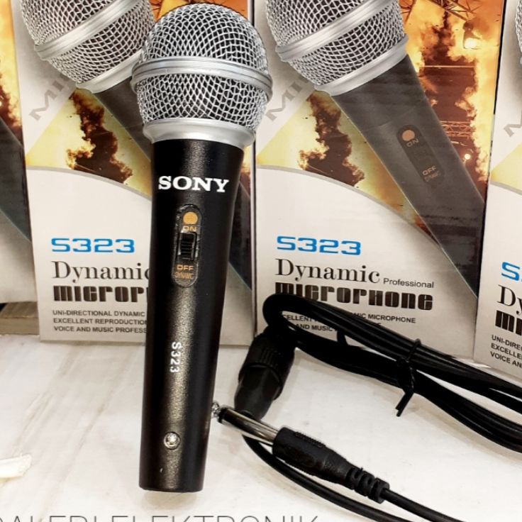 Model terkini Mic/microphone sony kabel karaoke,mic aiwa kabel w Produk Terkini ☃.