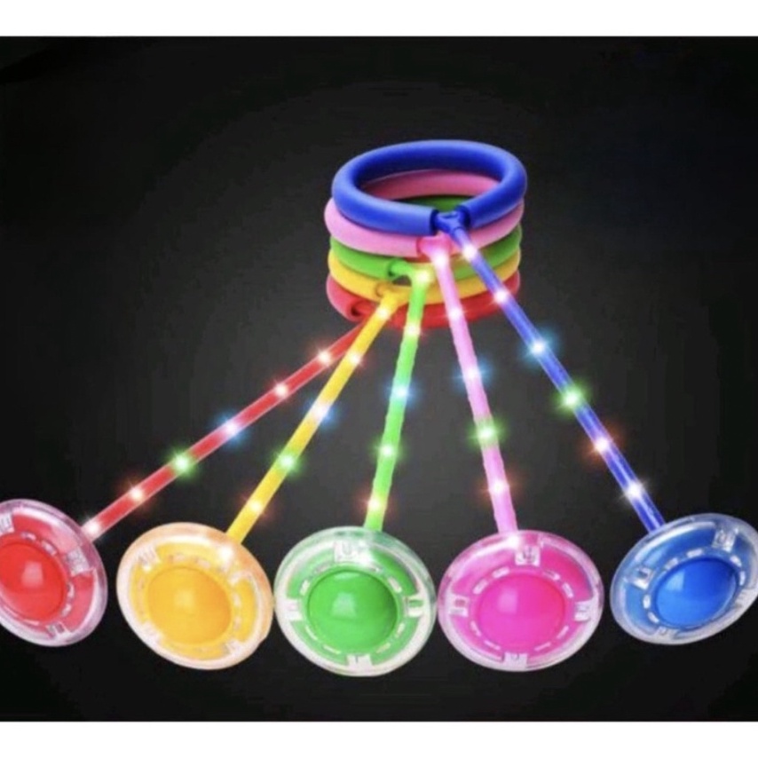 - ZQ Hula Hoop FULL LED - Yoyo Kaki Flash Jumping Skiping Ball Mainan Alat Olahraga ❊