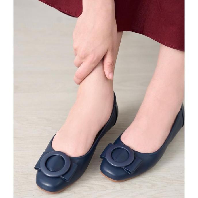 NCY SHOES SIENNA FLAT SHOES WARNA NAVY RAHMADIANM11
