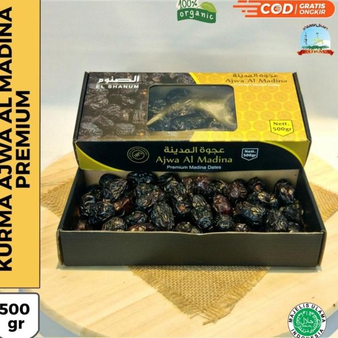 

KURMA AJWA 500 GR JUMBO PREMIUM SUPER / KURMA NABI ASLI SAUDI MADINAH FITRARAMADAN66