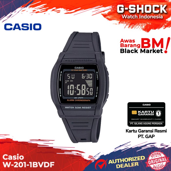 Franc- Casio General W-201-1Bvdf W-201-1B W-201 W201 W 201