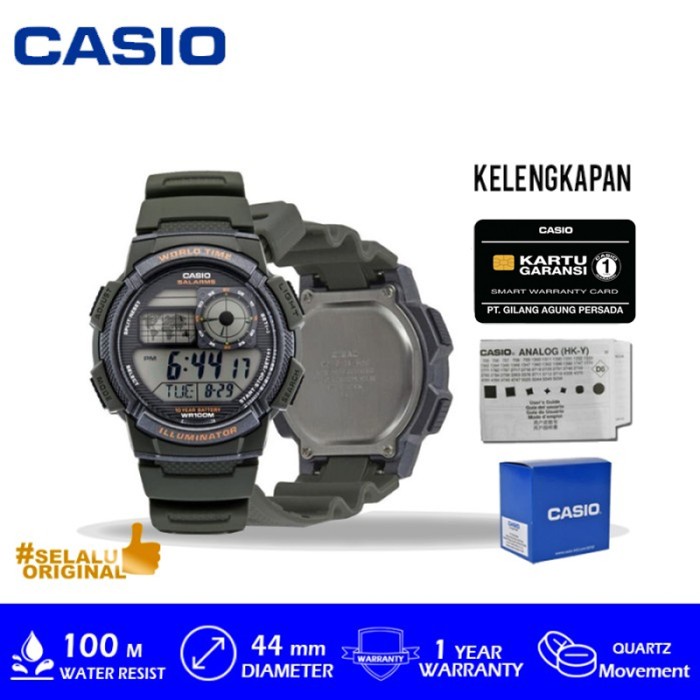 Franc- Casio General Ae-1000W-3Avdf / Ae 1000W 3Avdf / Ae1000W Original