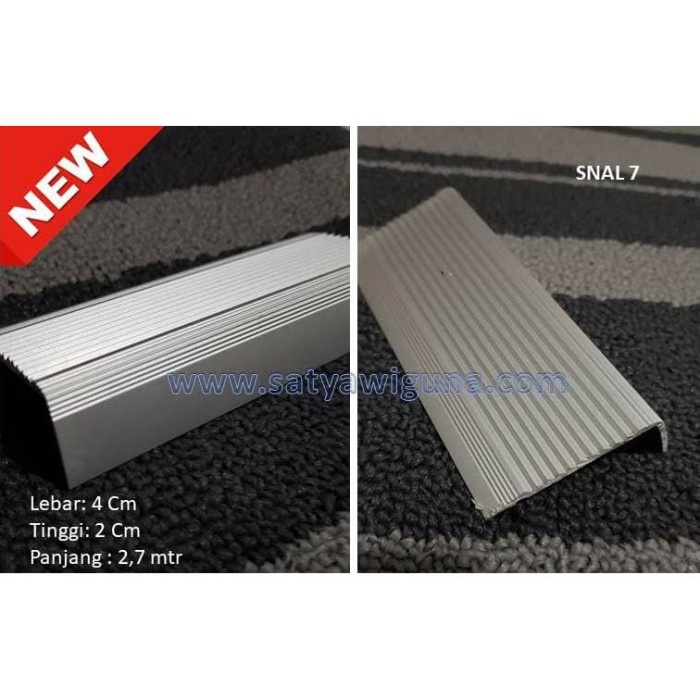 Terlaris Stair Nosing Aluminium Snal 7 /Lis Tangga Aluminium / Step Nosing
