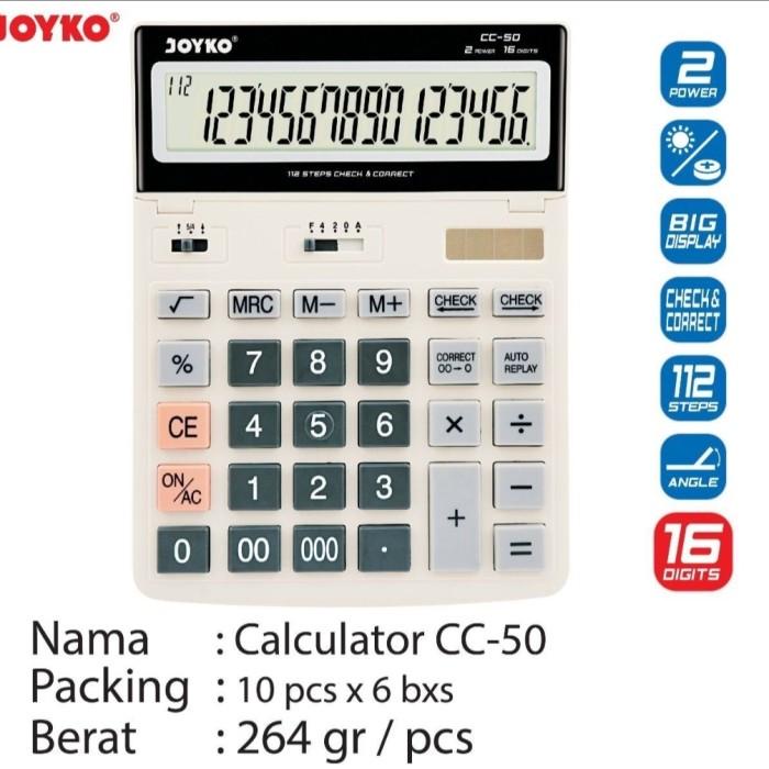 

Calculator 16 Digit Merk Joyko Cc-31