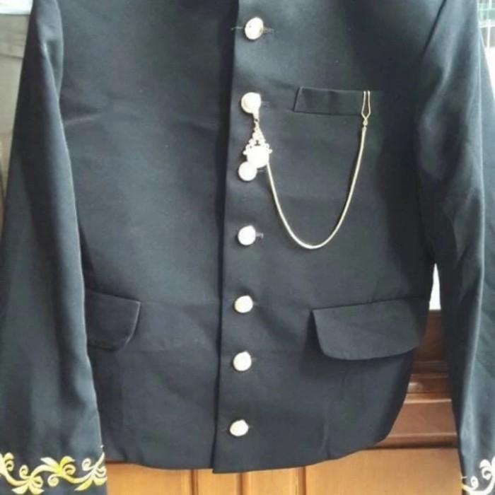 TERLARIS - BESKAP SUNDA BORDIR KOSTUM PRIA TRADISIONAL NAN ALEGAN HITAM STANDART