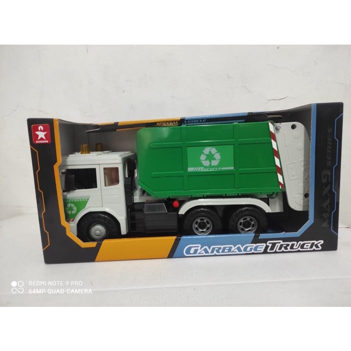 Mainan mobil DAESUNG MAX GARBAGE TRUCK 966-1