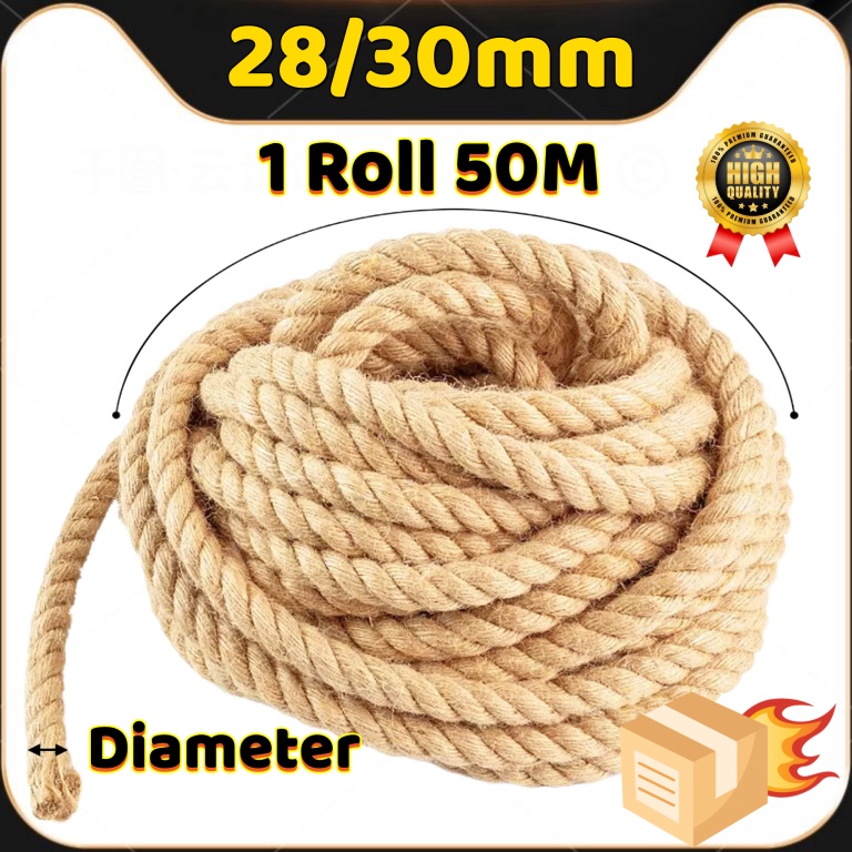 

Terbaru_Tali tambang besar 28-30mm Tarik tambang / tali tambang manila goni dadung tampar tali tambang kapal