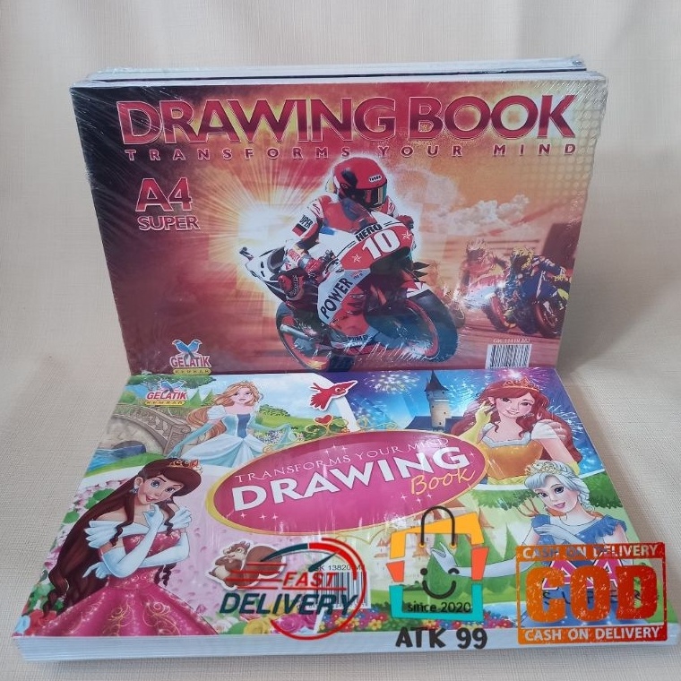 

ERG-72 BUKU GAMBAR a4 -Drawing Book/perlengkapan gambar/buku drawing 148