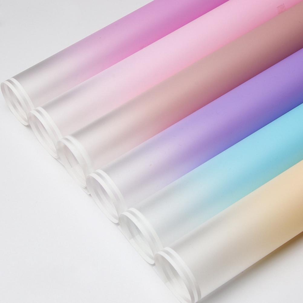 

Big Sale (20 Lembar) Kertas Buket Cellophane Gradient Double Line Flower Wrapping Imlts85