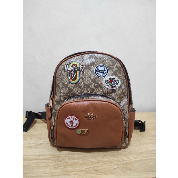 Coach Signature Crossbody Backpack Co*ch Tas Branded CoC Ransel (nobox)