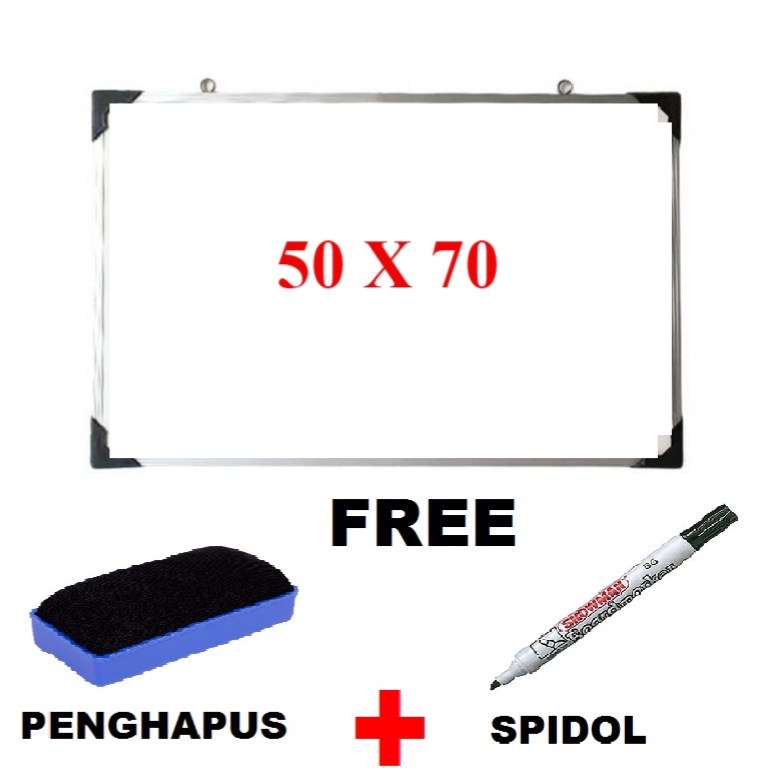 

[CODE BARANG 596SGF] Terlaris !!Papan Tulis Belajar White Board Ukuran 50 x 70 dan papan 60 x80 Free Spidol Dan Penghapus( di harapkan mengunakan bubble tambahan paket rentan) Super Murah