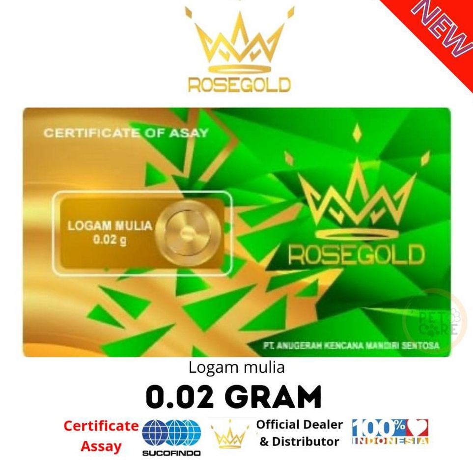 SpesialYy5Y9 ROSE GOLD 0.02 GRAM LOGAM MULIA EMAS MINI