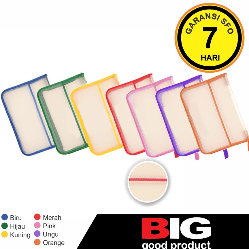 

bqrp -4 Zipper Bag Big 7001 (Map Plastik Resleting) - SFO Semarang Official 298