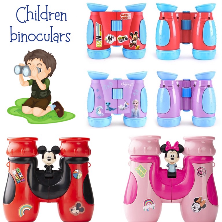 Top Product3u8Ti disney mickey mouse frozen binocular mainan teropong anak