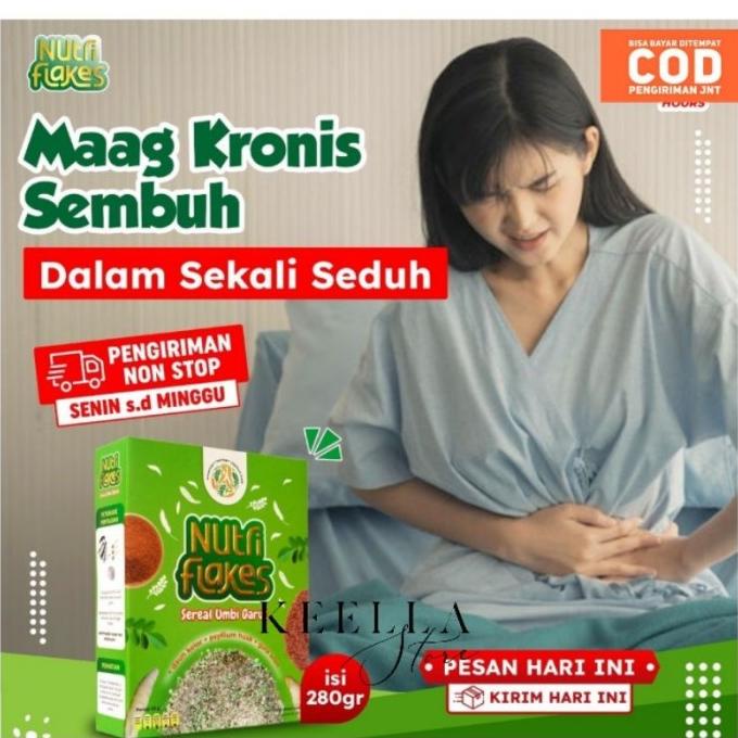 

Nutriflakes sereal cereal suplemen umbi garut Gerd diet asam lambung