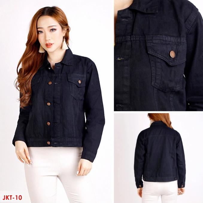 Jaket Jeans Wanita (HITAM)