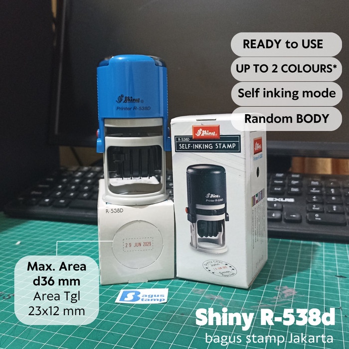 

Bestseller Stempel Shiny R538D Tanggal Otomatis Custom Text / Dater Otomatis