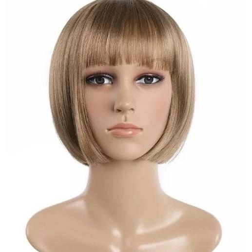 Kozuvibes Wig Rambut Palsu Wanita Warna Warni Rambut Pendek Bob Poni