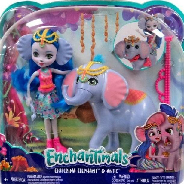 Mattel - Enchantimals Ekaterina & Elephant Antic Gajah