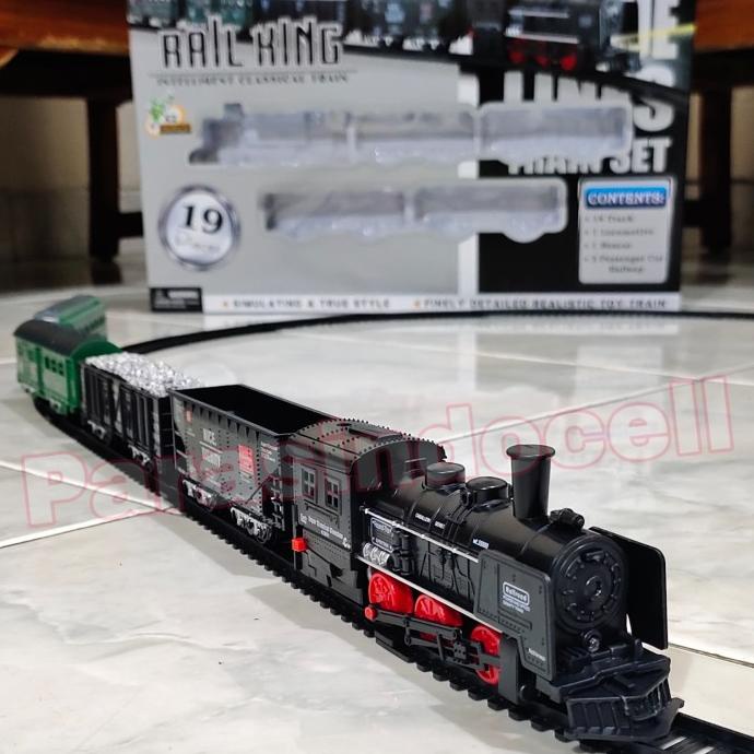 Kereta Api Rail King Besar 19pcs - Mainan Kereta Api Edukatif