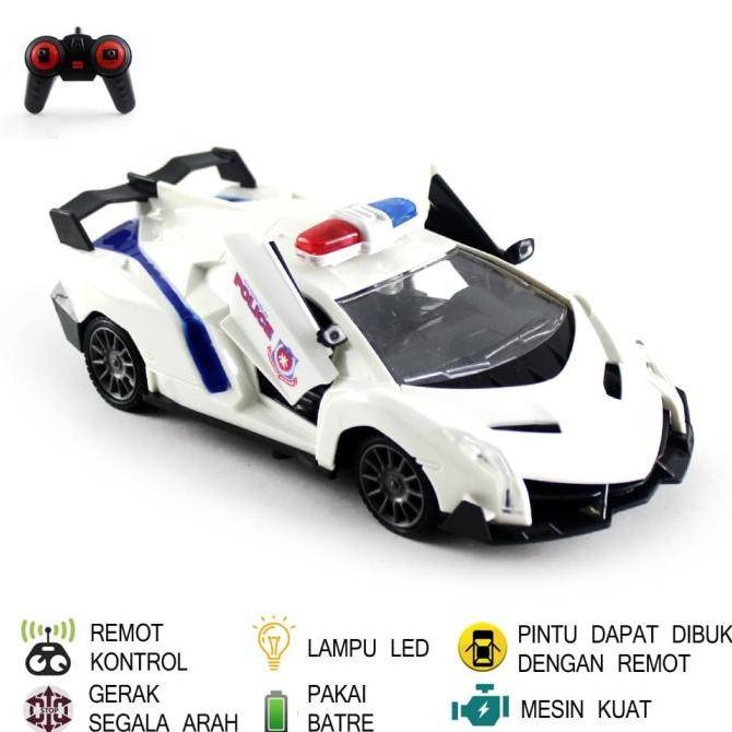 Mainan Mobil Remot Kontrol RC Mobil Polisi