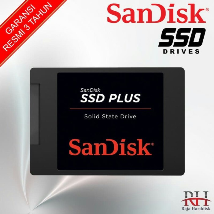 Ssd Sandisk Plus 240Gb - Sata3 240 Gb- Garansi Resmi