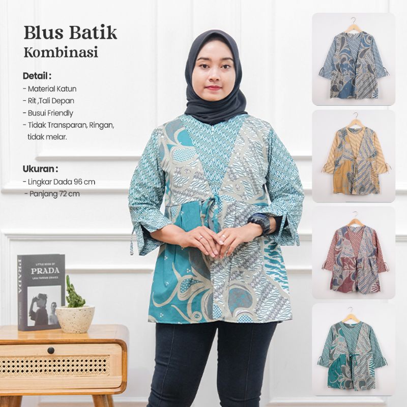 Blus Batik  Soft Rompi Lengan Panjang - Naira Batik