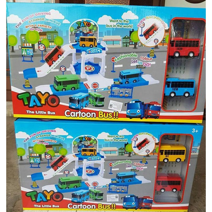 Tayo Parking Lot / Parking Car Tayo / Track Set Parking Tayo