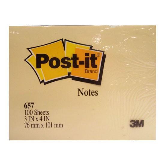

POST IT STICKY NOTES MEMO POLOS - 3M 657