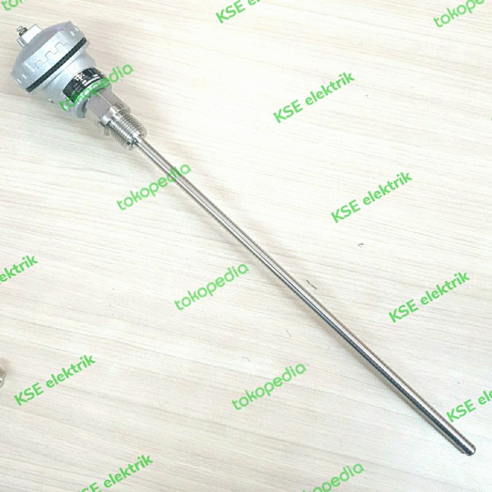 Bestseller Sensor Panas Thermocouple Pt100 Kse 8X300Mm Drat 1/2" Pvc