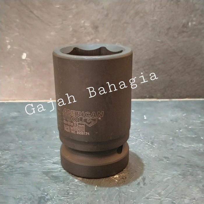 Mata sok impact 33 mm Kunci sock roda truk 1 inch 33mm Kunci shock 33
