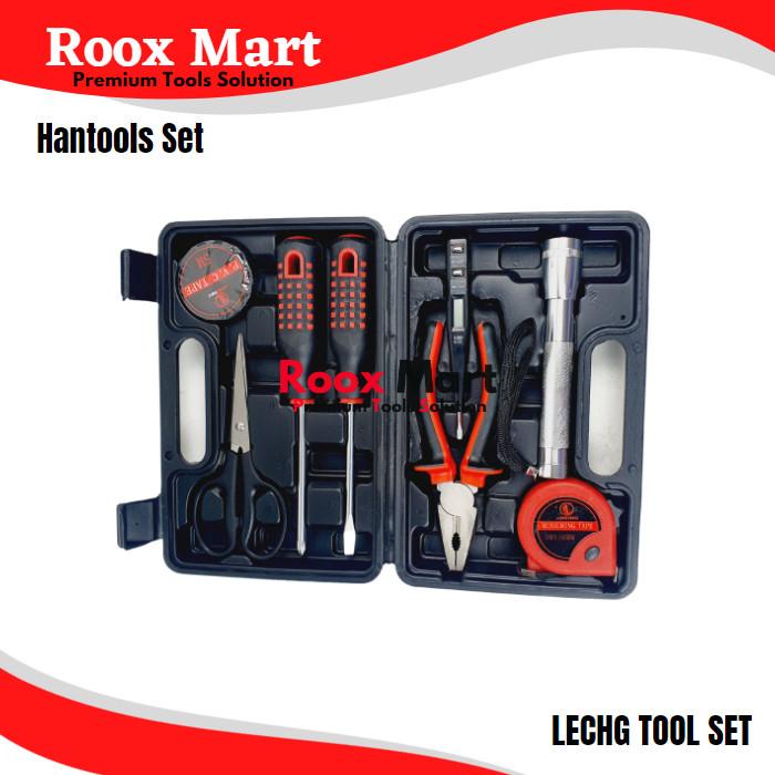 Tool Kit Box Type Hand Tools Set 8pcs Alat Perlengkapan Listrik Set Best Seller